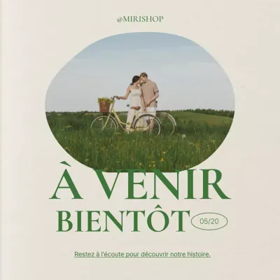 Annonces vertes et modernes de flux marketing dans les médias sociaux