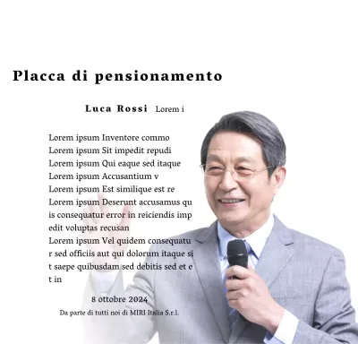 Progettare una festa di pensionamento con foto organizzate