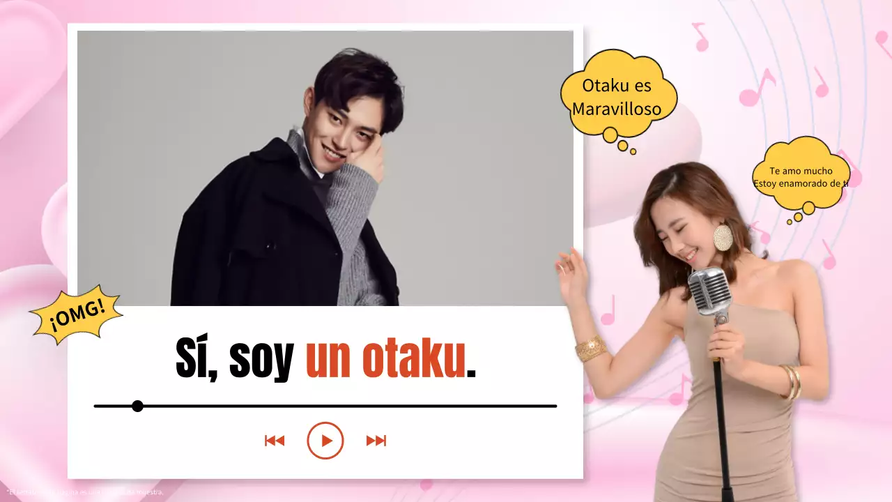 Rosa y rojo, enfermiza presentación de doujinshi de celebridades otaku