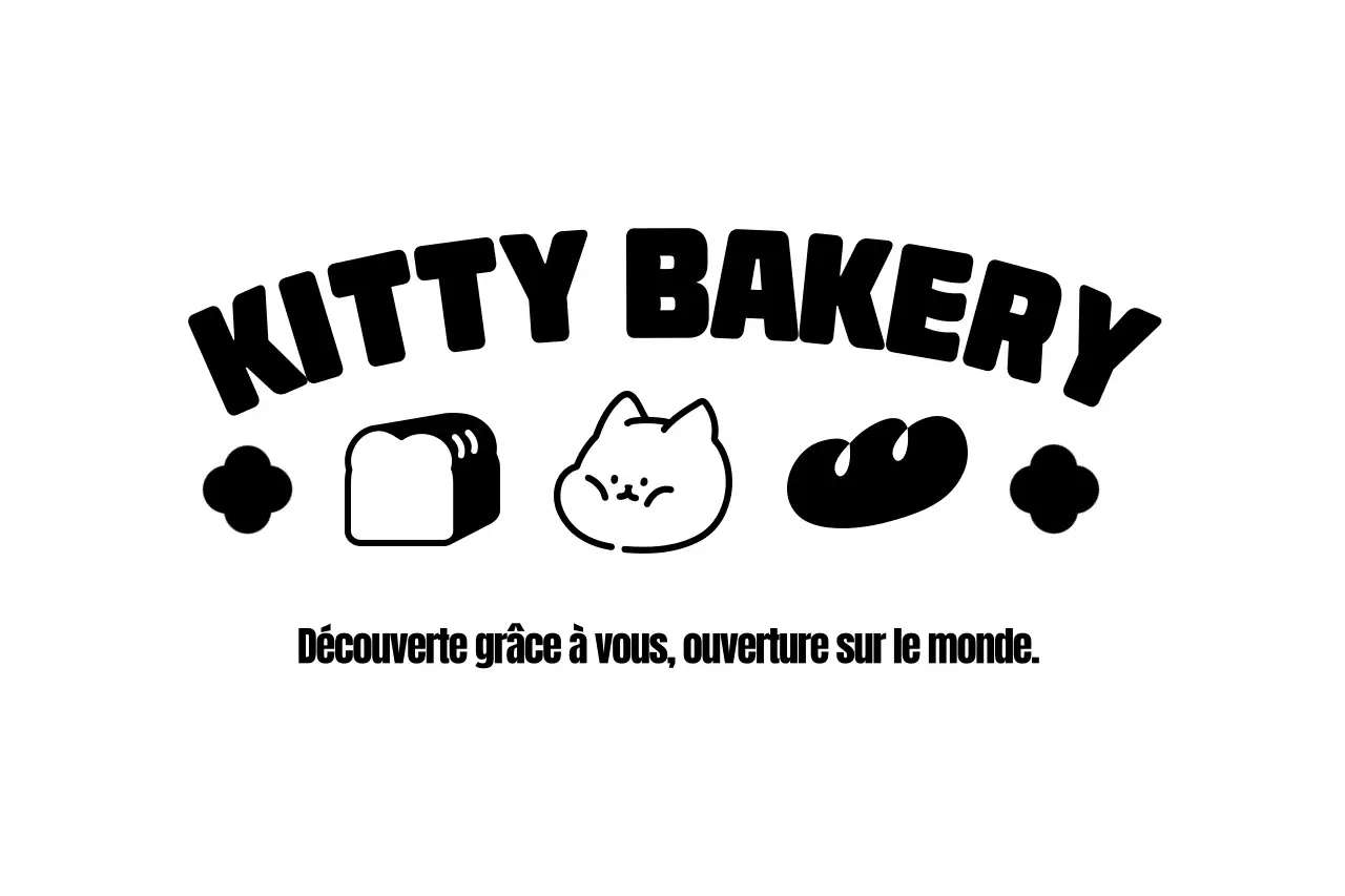 Concevez un joli sac à provisions de boulangerie avec un adorable personnage de chat.