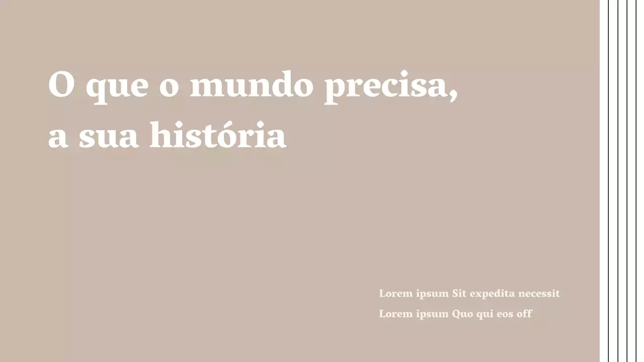 Proposta de livro para uma obra moderna em castanho