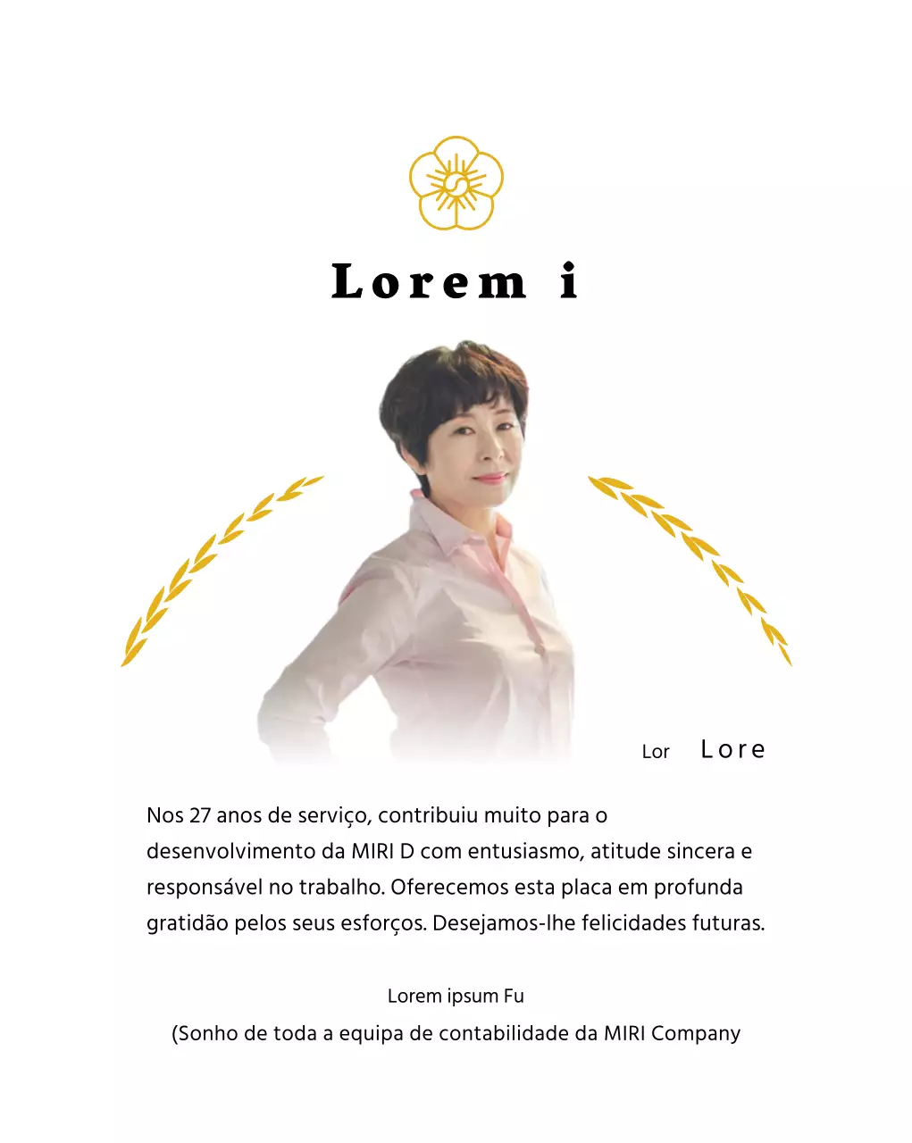 Uma placa de apreciação de reforma elegante com coroas de louros douradas e uma suástica.