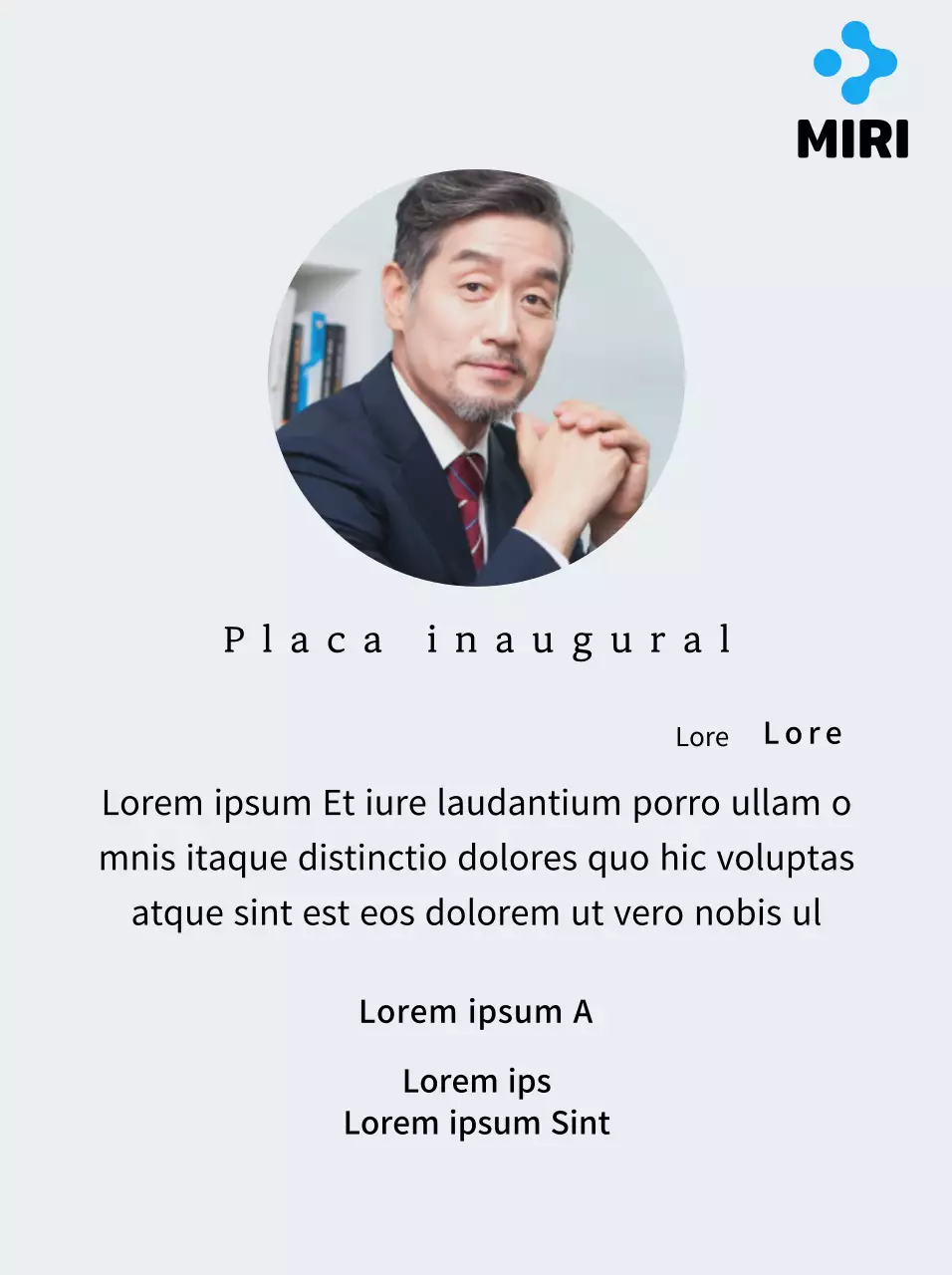 Una placa inaugural de aspecto limpio con el logotipo de su empresa