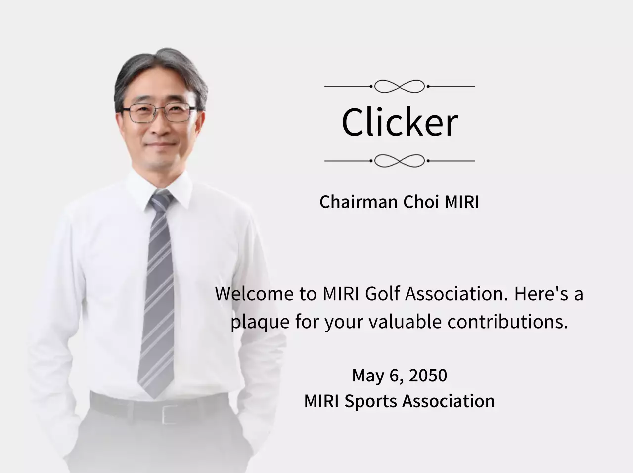 Plakat pesanan yang tampak berkelas dengan hiasan dan foto