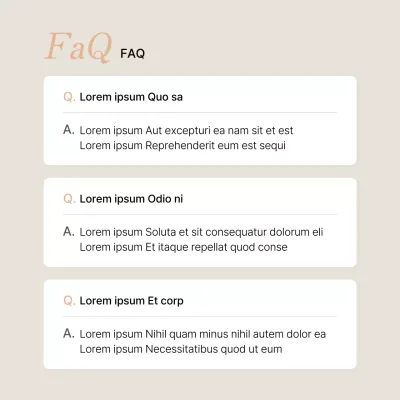 Promouvoir vos questions-réponses sur les médias sociaux en rose et en ivoire