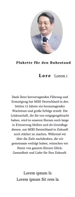 Gestalten Sie eine Ruhestandsfeier mit dekorativen Umrandungen und Fotos für eine organisierte Atmosphäre