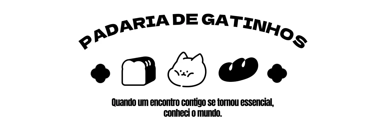 Criar um saco de compras de padaria com uma personagem felina