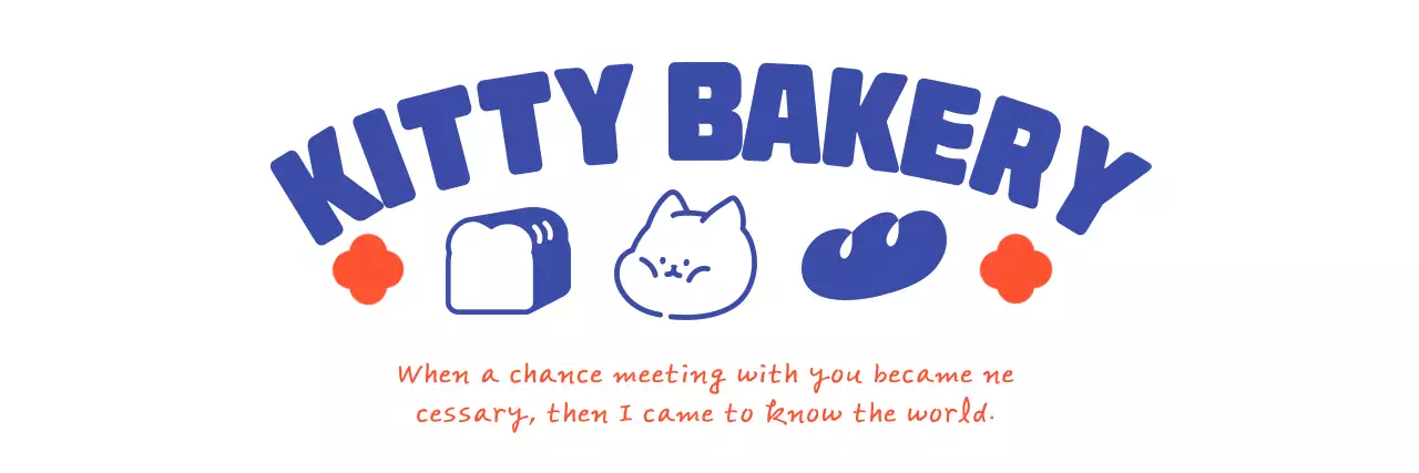 Design a cute bakery shopping bag with a cuddly cat character
