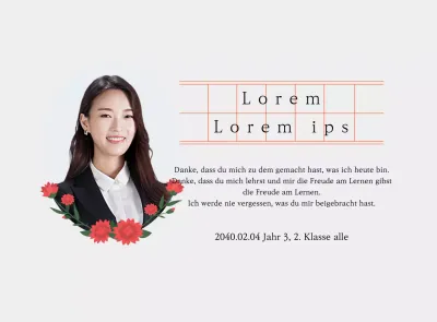 Eine sentimentale Interpretation des Teacher's Day mit handgeschriebenem Papier und Nelken