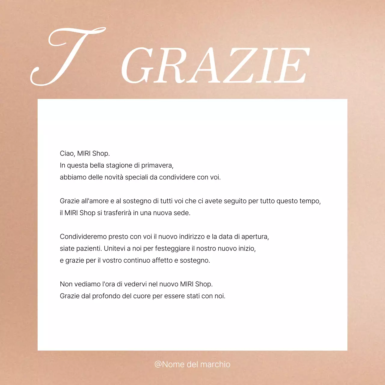 Annuncio di un feed di social media marketing di tendenza in rosa e avorio