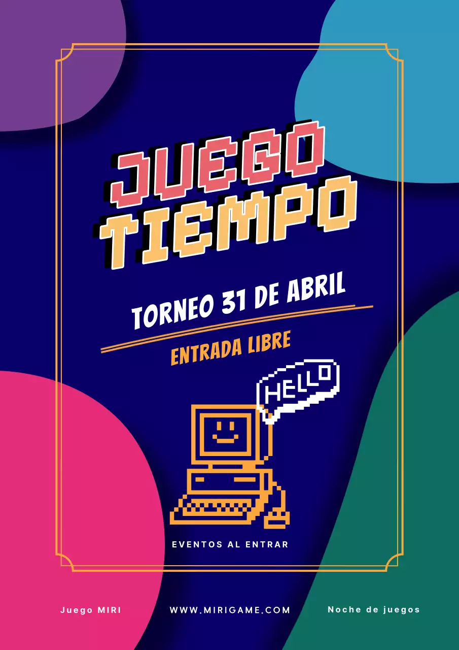 Volante azul y rojo para una noche de juegos retro