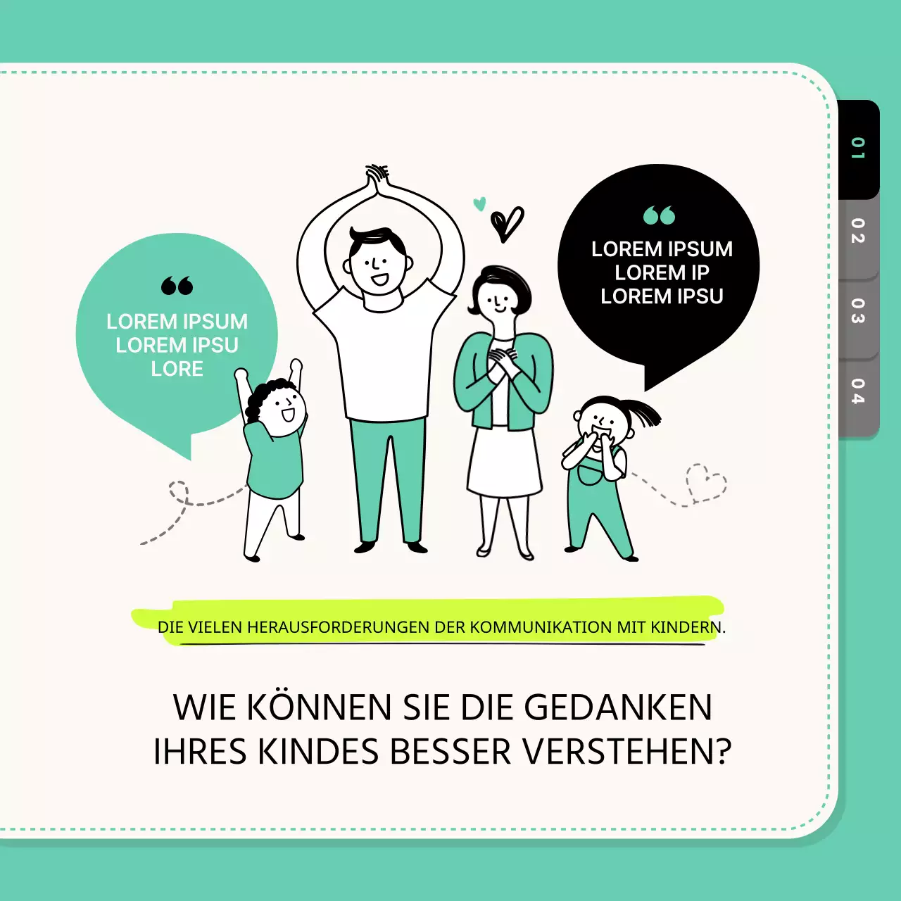 Werben Sie für die Mint und Black Parenting Month Parent Feature