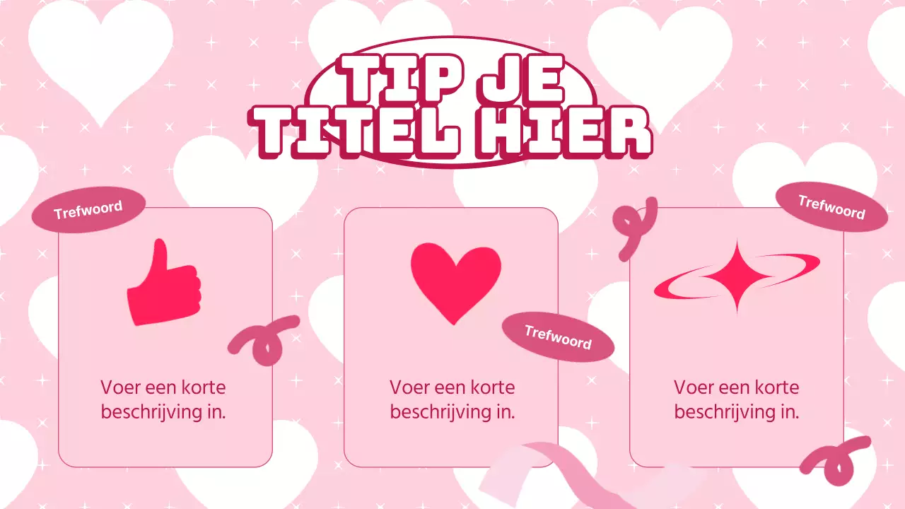 Roze Trendy Coquette Lesmateriaal