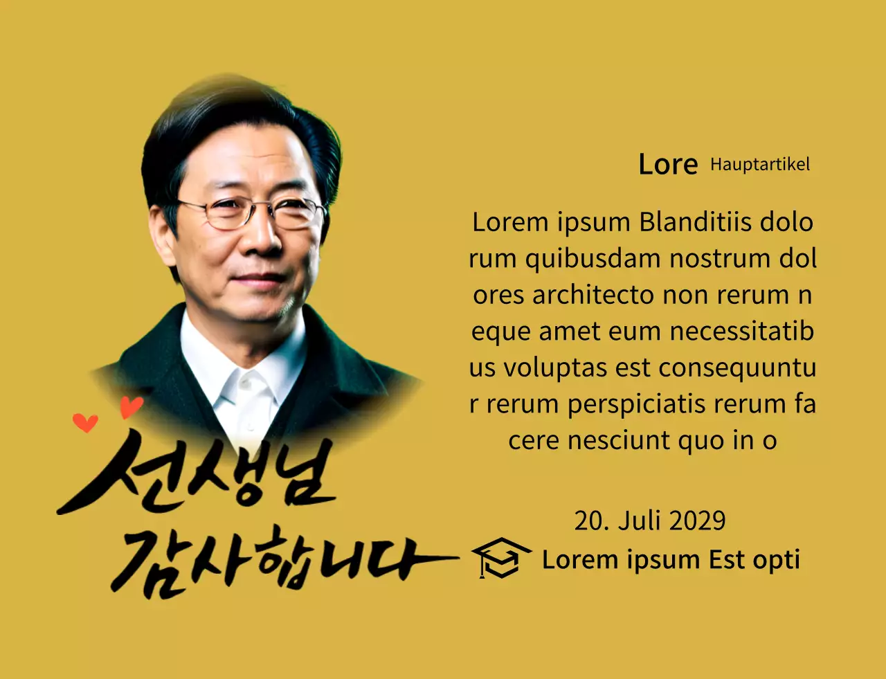 Helle Plakette zur Anerkennung der Schule mit Kalligraphie und Fotos