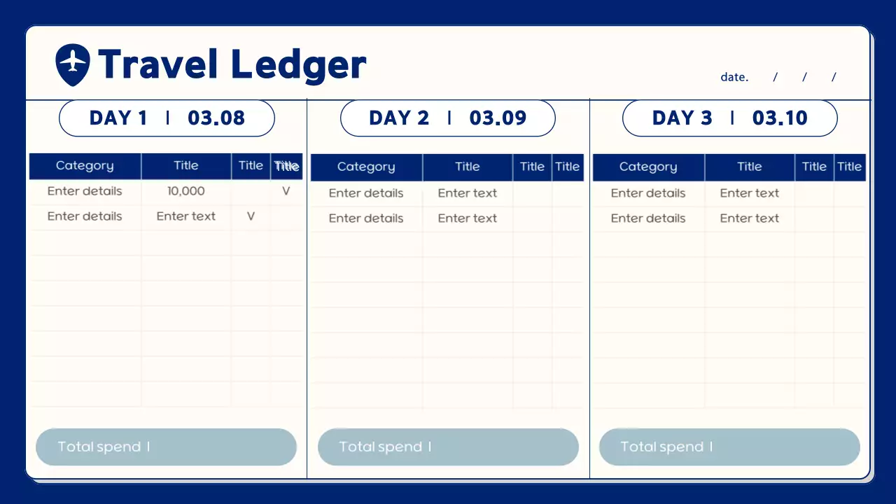 옐로우 모던 여행 일기 프레젠테이션