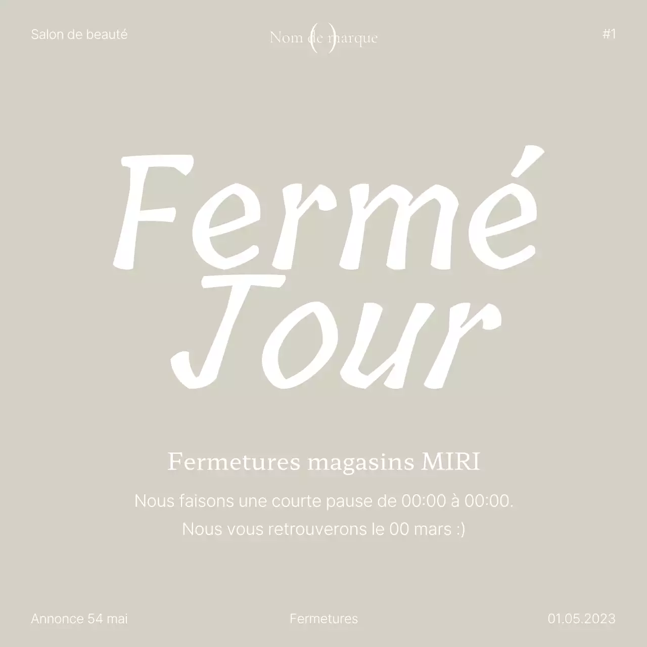 Promouvoir un flux de médias sociaux tendance en beige et gris