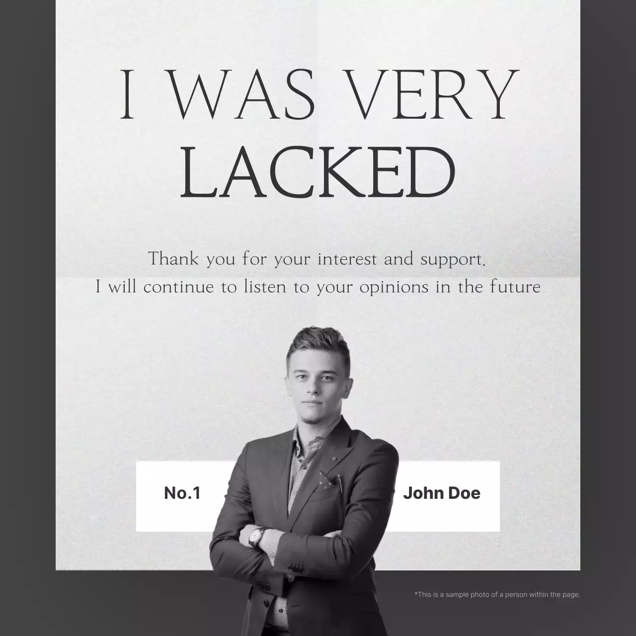 Grey Professional Announcement Social Media Post