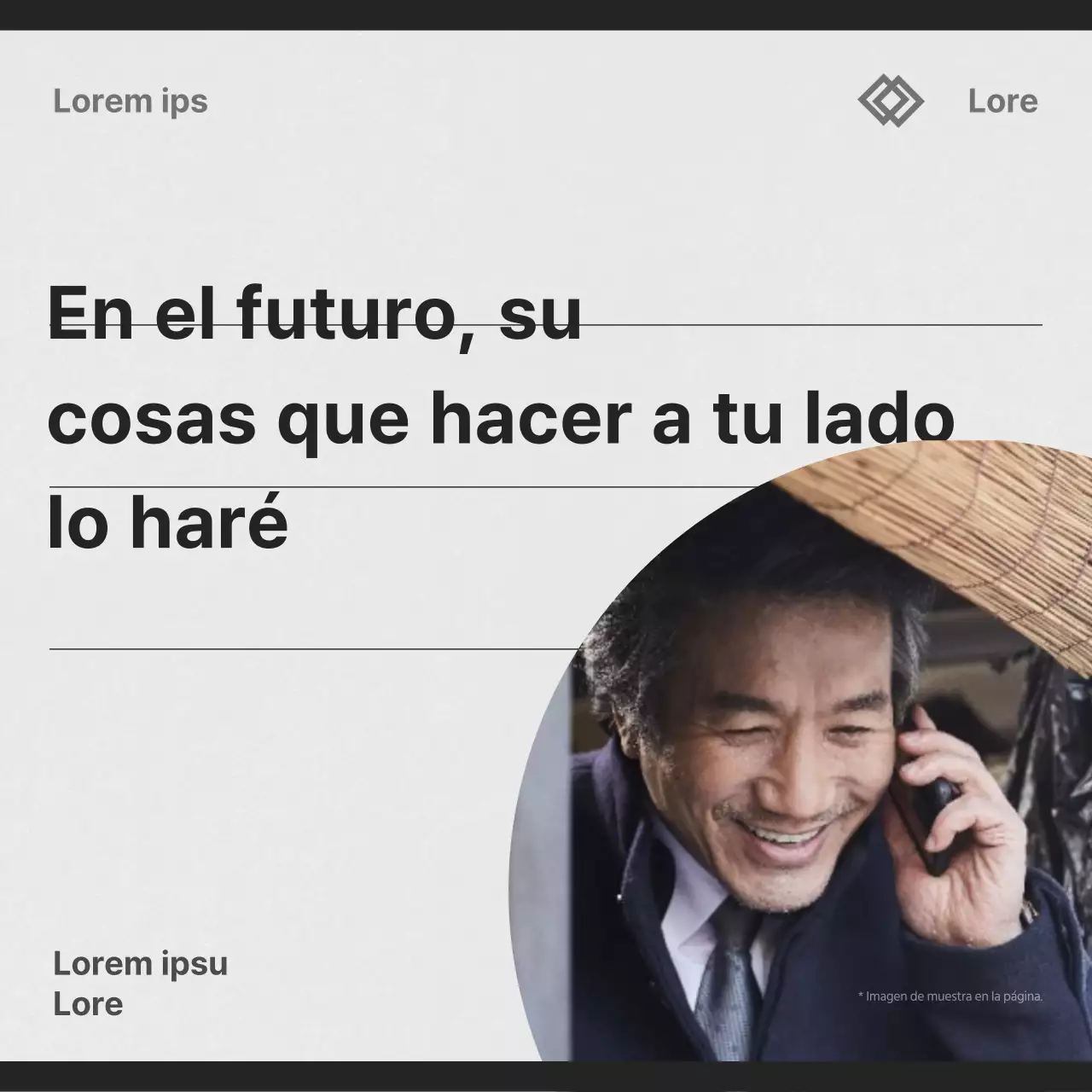 Un sencillo post de felicitación para perdedores en blanco y negro