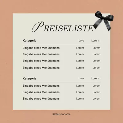 Bekanntgabe der Preise für trendiges Social Media Marketing in Rosa und Elfenbein