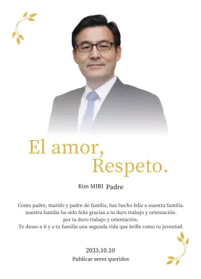 Una nota de agradecimiento estática y elegante para el Día de la Madre con pétalos dorados y una foto