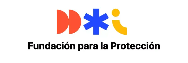 Un colorido logotipo institucional con formas variadas