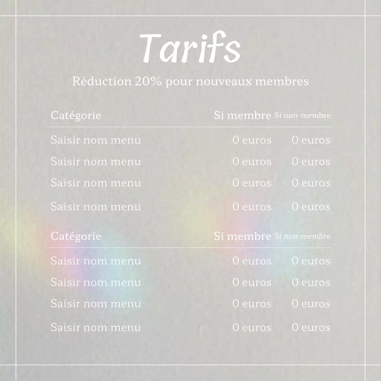 Promouvoir un flux de médias sociaux tendance en beige et gris