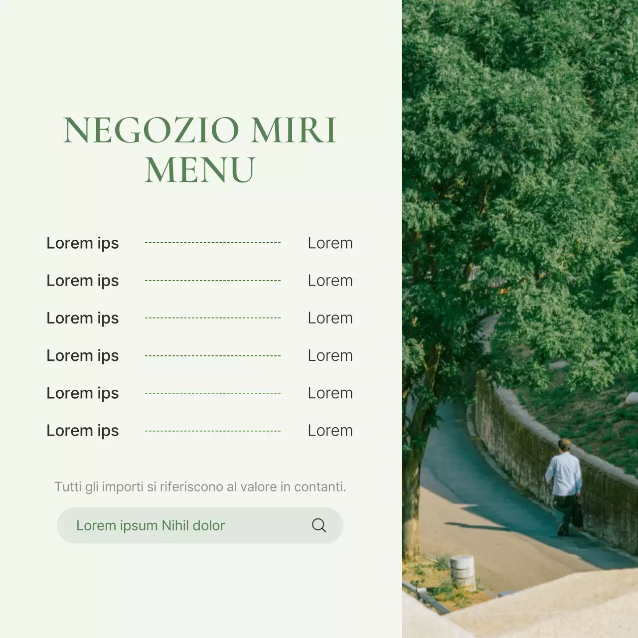 Promuovere un feed di social media marketing moderno e verde