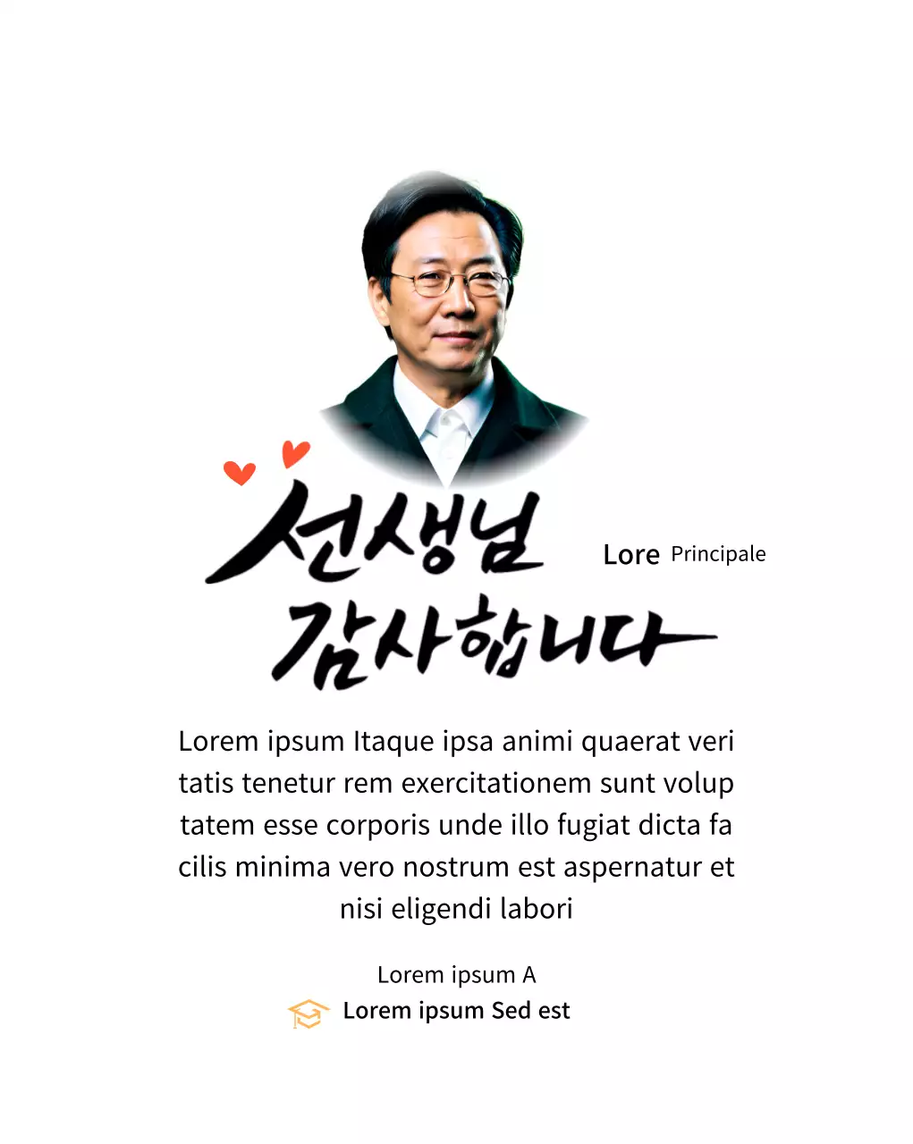 Targa luminosa di riconoscimento della scuola con calligrafia e foto