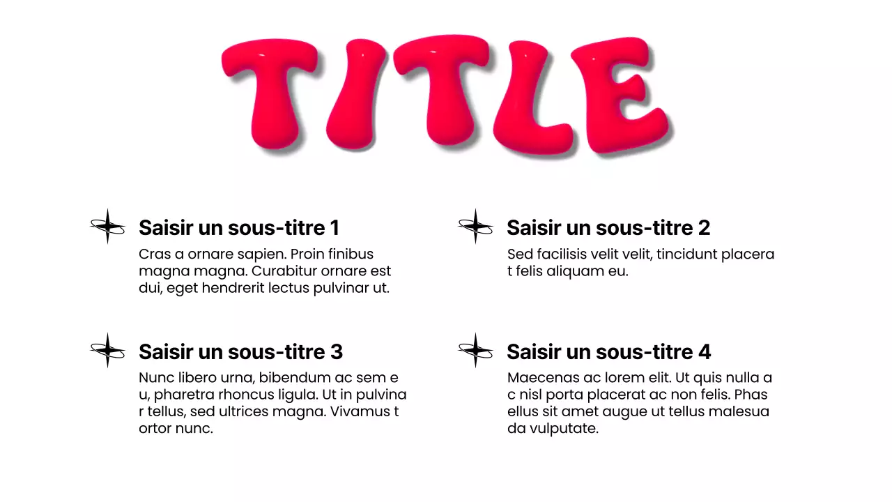 Rapport marketing 3D moderne blanc et rouge