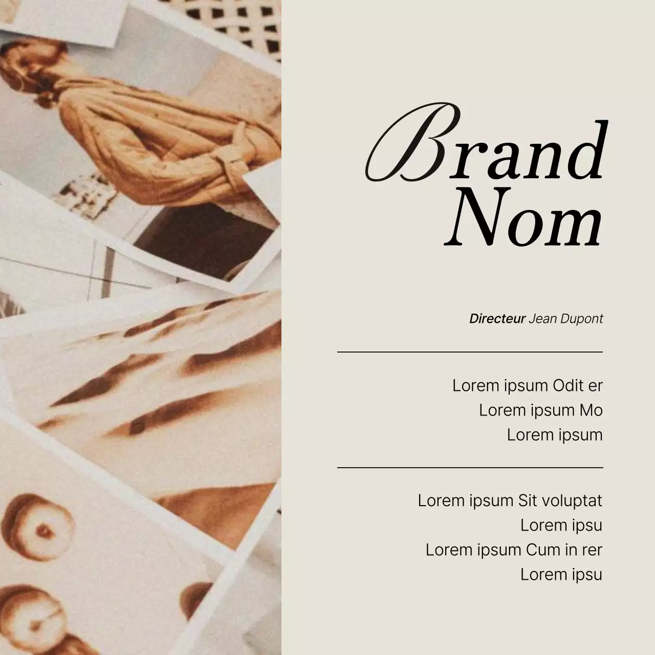 Promouvoir les personnalités de votre flux de marketing sur les médias sociaux en rose et ivoire