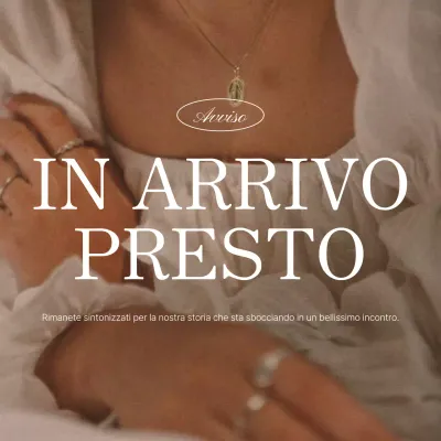 Annuncio di un feed di social media marketing di tendenza in rosa e avorio