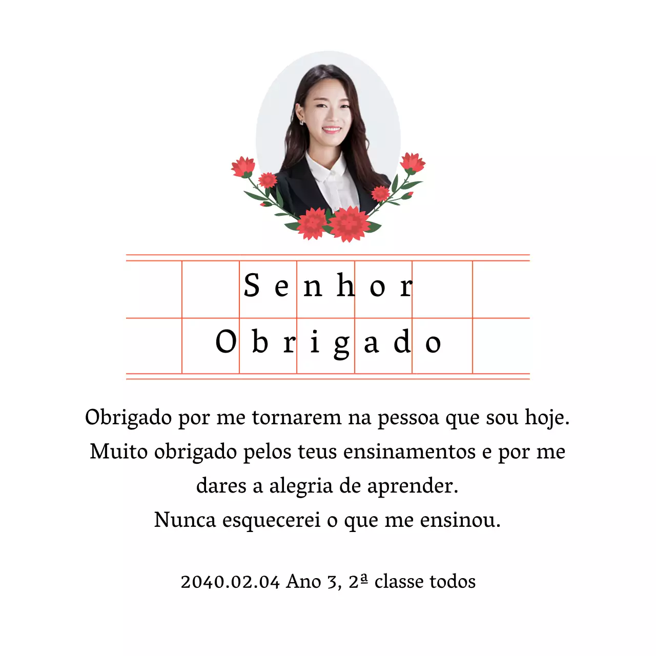Um toque sentimental no Dia do Professor com papel manuscrito e cravos