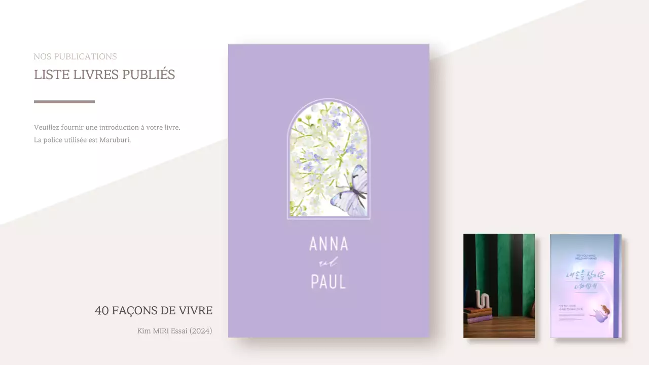 Proposition de livre pour une œuvre moderne en brun