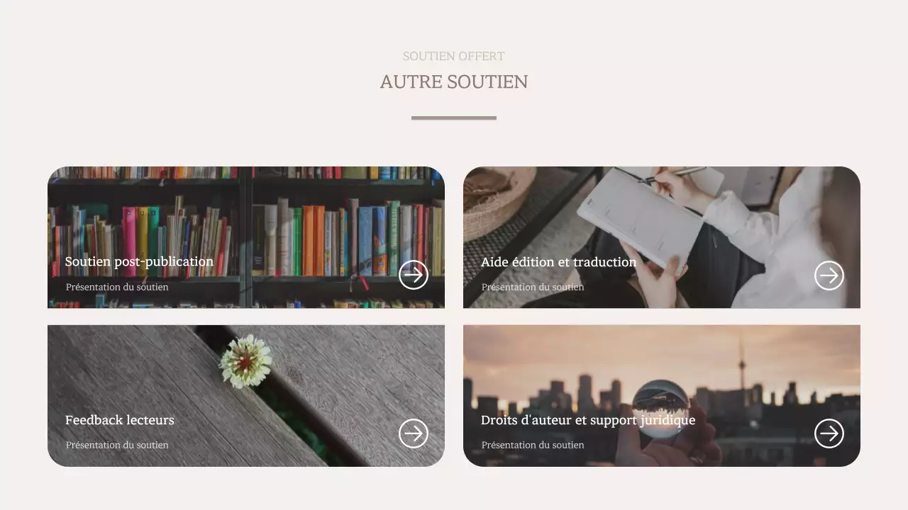 Proposition de livre pour une œuvre moderne en brun