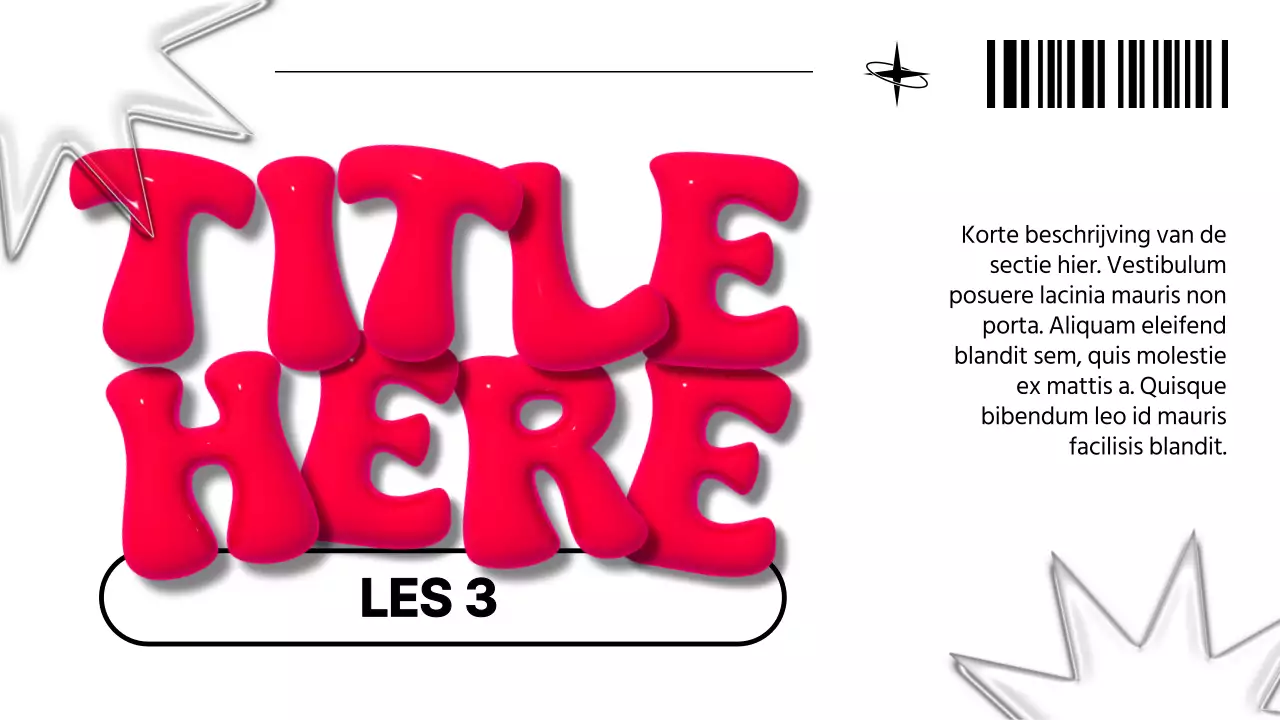 Wit en rood modern 3D marketingrapport