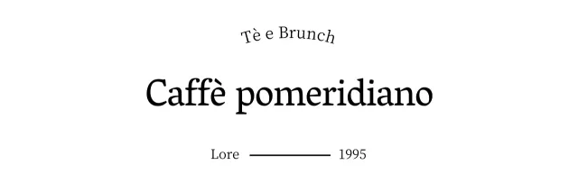 Una caffetteria per il brunch dal sapore sentimentale