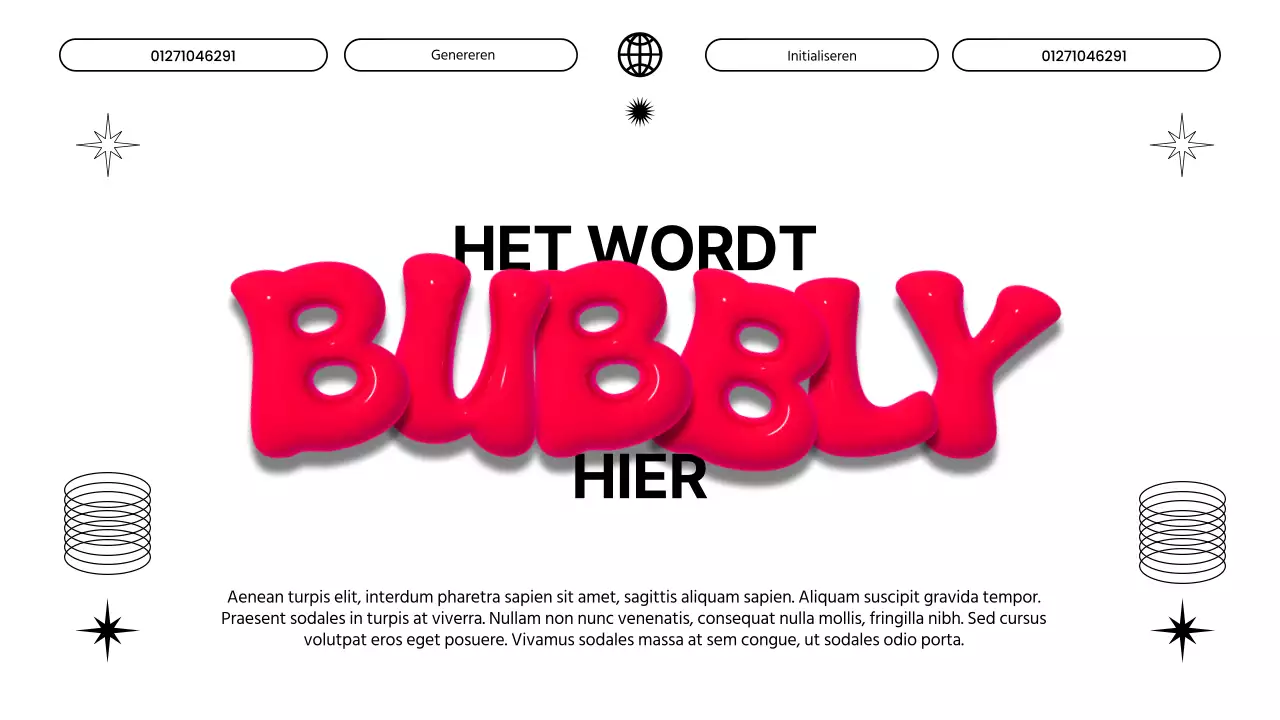 Wit en rood modern 3D marketingrapport