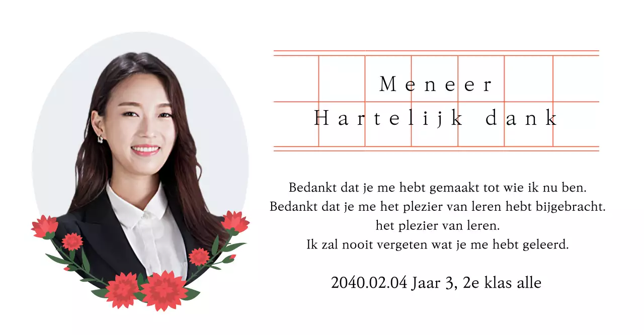 Een sentimentele kijk op lerarendag met manuscriptpapier en anjers