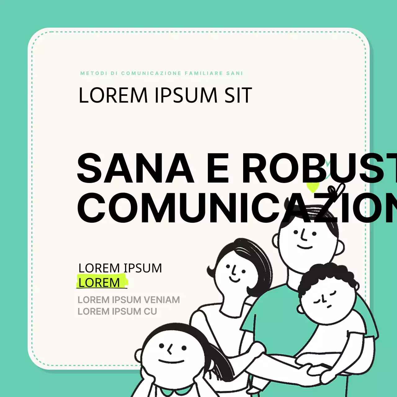 Promuovete la rubrica dei genitori del Mese della menta e del nero