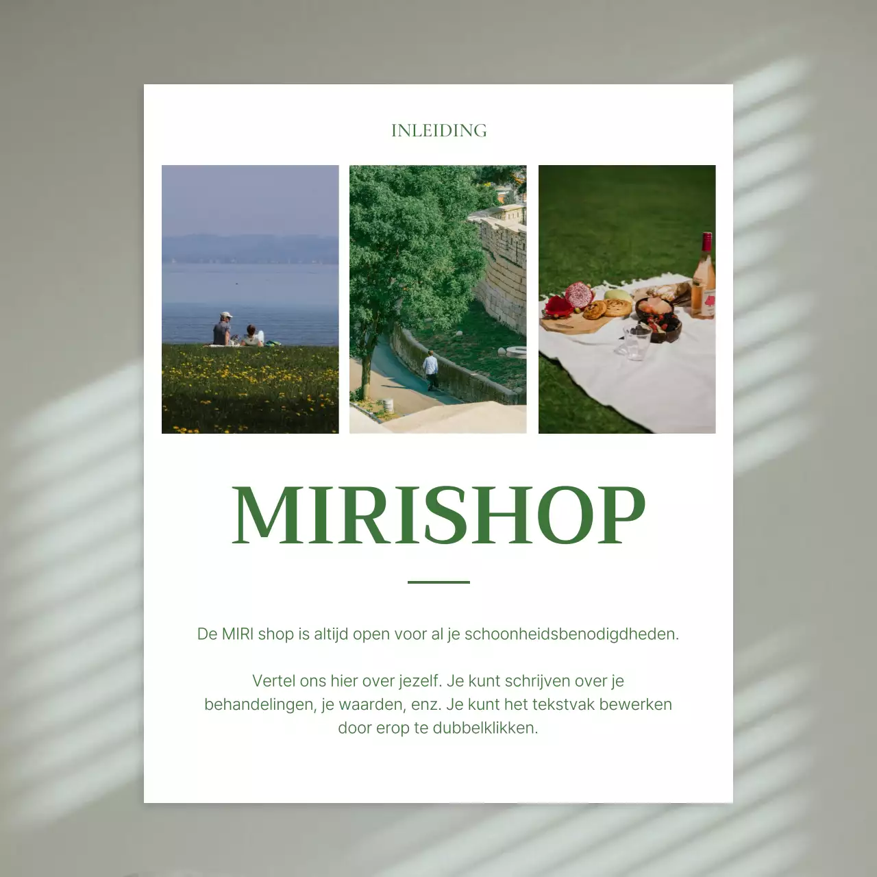 Groene, moderne social media branding marketing promoten