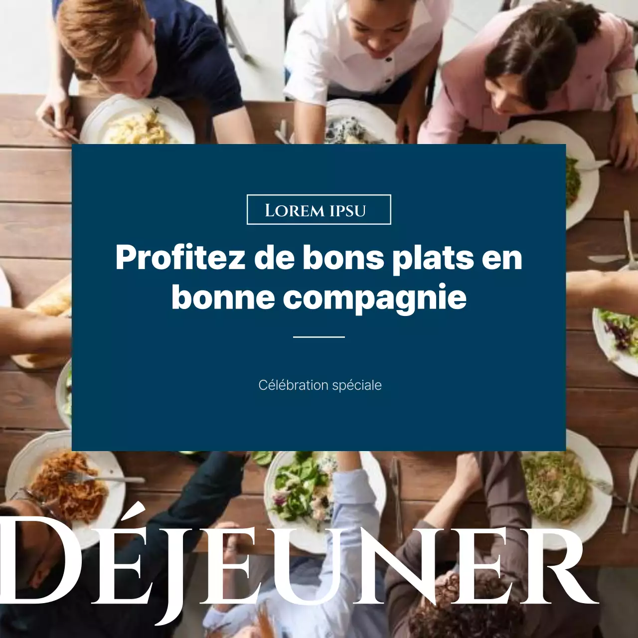 Une simple promotion en bleu et noir pour la Journée des professionnels de l'administration