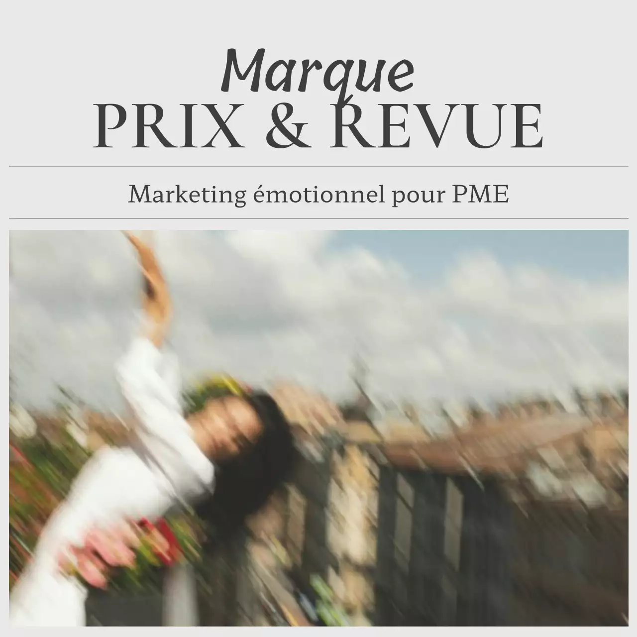 Marketing tendance sur les médias sociaux en beige et gris Promouvoir la tarification des menus
