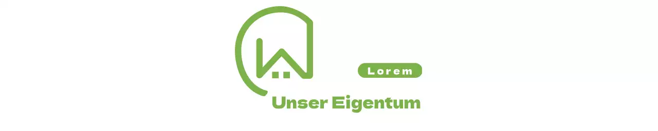 Grünes, freundliches Agentur-Immobilien-Logo