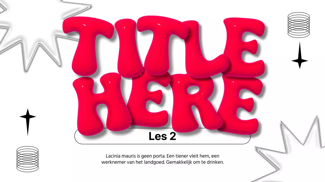 Wit en rood modern 3D marketingrapport