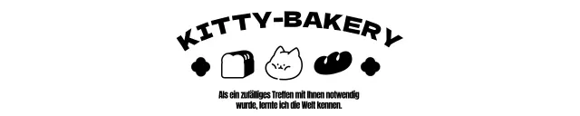 Gestalte eine niedliche Bäckerei-Einkaufstasche mit einer süßen Katzenfigur