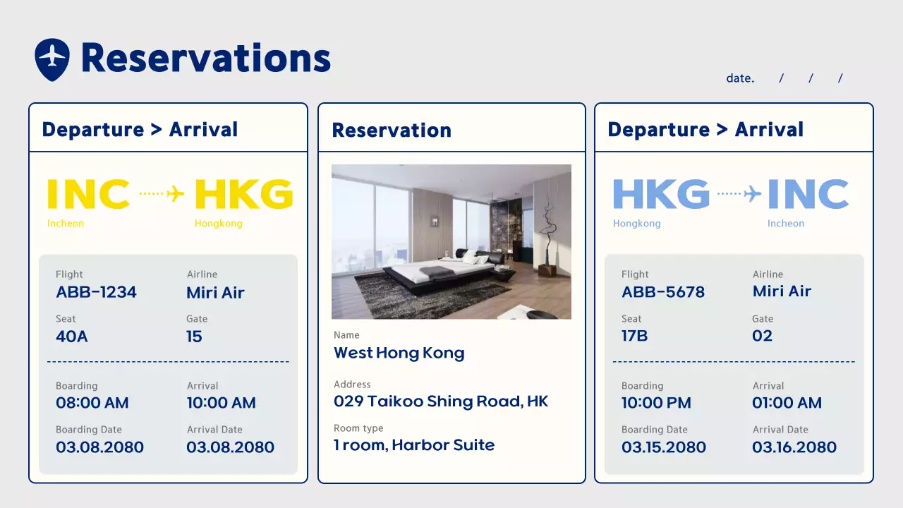 옐로우 모던 여행 일기 프레젠테이션