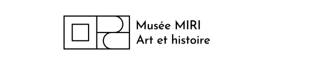 Galerie d'art avec des formes géométriques pour une sensation artistique