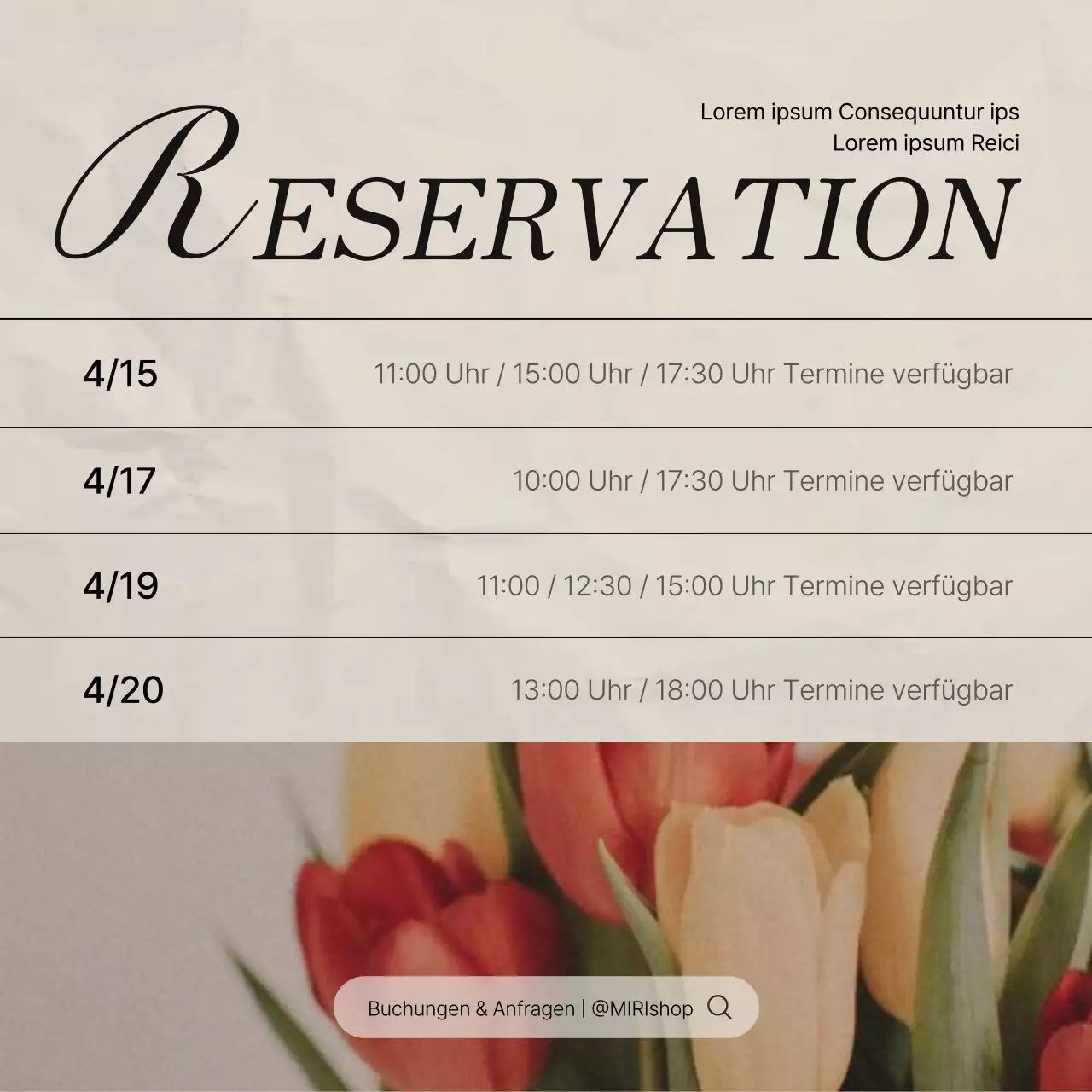 Förderung eines trendigen Social Media Marketing Feeds in Rosa und Elfenbein