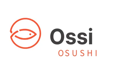 Sushirestaurantlogo met visvormig pictogram