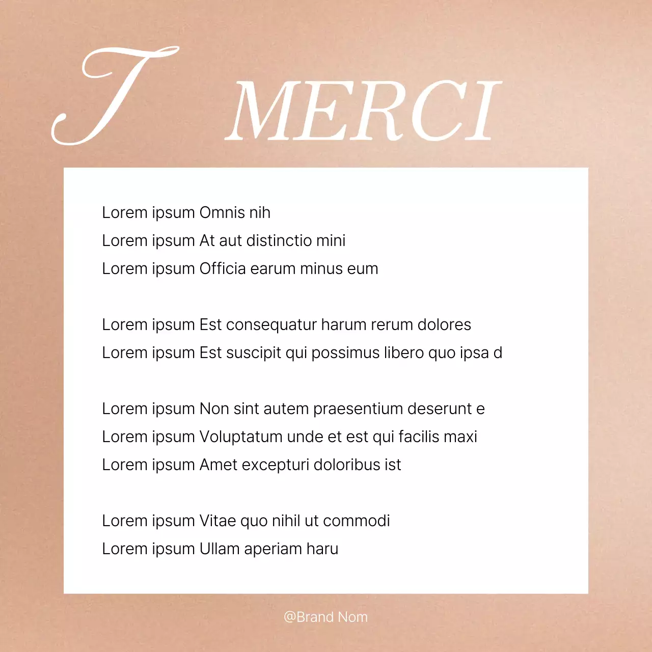 Annonce d'un flux de marketing des médias sociaux en rose et ivoire